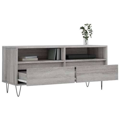 TV ormarić sivi Sonoma 100x34,5x44,5cm konstruirano drvo - Sivi hrast sonoma 1 Cijena