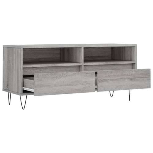 TV ormarić sivi Sonoma 100x34,5x44,5cm konstruirano drvo - Sivi hrast sonoma 1 Cijena