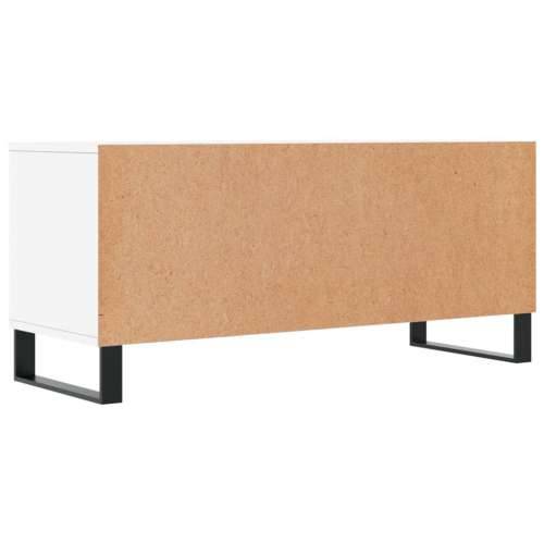TV ormarić bijeli 100 x 34,5 x 44,5 cm od konstruiranog drva - Bijela 1 Cijena