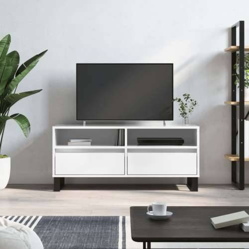 TV ormarić sjajni bijeli 100x34,5x44,5 cm od konstruiranog drva - Visoko sjajno bijela 1 Cijena