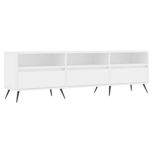 TV ormarić bijeli 150x30x44,5 cm od konstruiranog drva - Bijela 1 Cijena