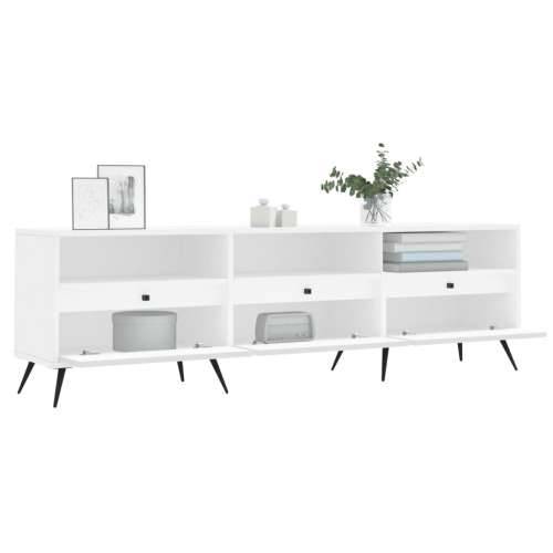 TV ormarić bijeli 150x30x44,5 cm od konstruiranog drva - Bijela 1 Cijena