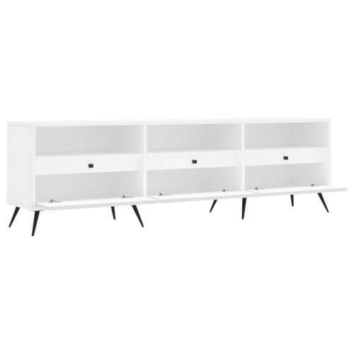 TV ormarić bijeli 150x30x44,5 cm od konstruiranog drva - Bijela 1 Cijena