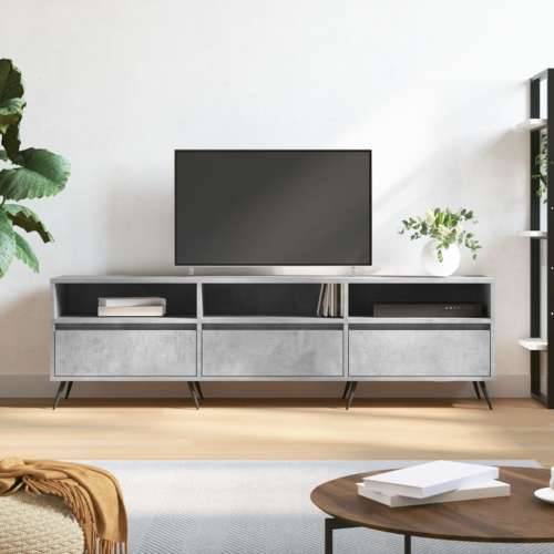 TV ormarić boja betona 150x30x44,5 cm od konstruiranog drva - Beton siva 1 Cijena