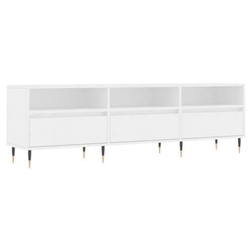 TV ormarić bijeli 150x30x44,5 cm od konstruiranog drva - Bijela 1 Cijena