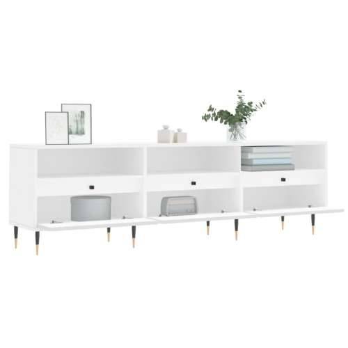 TV ormarić bijeli 150x30x44,5 cm od konstruiranog drva - Bijela 1 Cijena