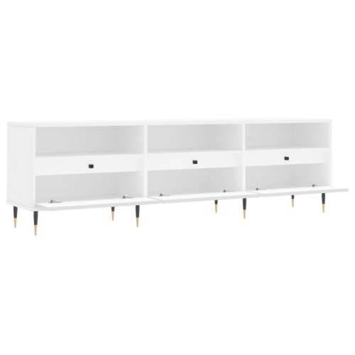 TV ormarić bijeli 150x30x44,5 cm od konstruiranog drva - Bijela 1 Cijena