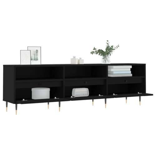 TV ormarić crni 150x30x44,5 cm od konstruiranog drva - Crna 1 Cijena