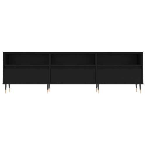 TV ormarić crni 150x30x44,5 cm od konstruiranog drva - Crna 1 Cijena