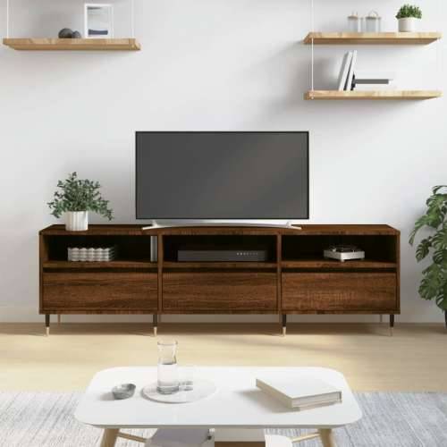 TV ormarić smeđa boja hrasta 150x30x44,5 cm konstruirano drvo - Smeđi hrast 1 Cijena