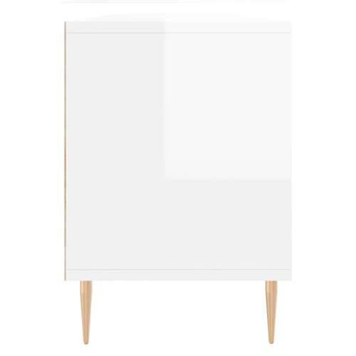 TV ormarić sjajni bijeli 150x30x44,5 cm od konstruiranog drva - Visoko sjajno bijela 1 Cijena