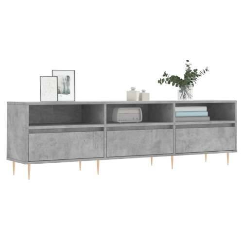 TV ormarić boja betona 150x30x44,5 cm od konstruiranog drva - Beton siva 1 Cijena