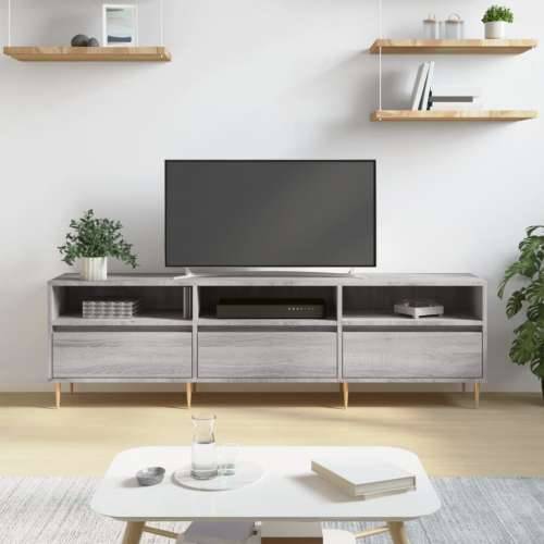 TV ormarić boja hrasta sonome 150x30x44,5 cm konstruirano drvo - Sivi hrast sonoma 1 Cijena