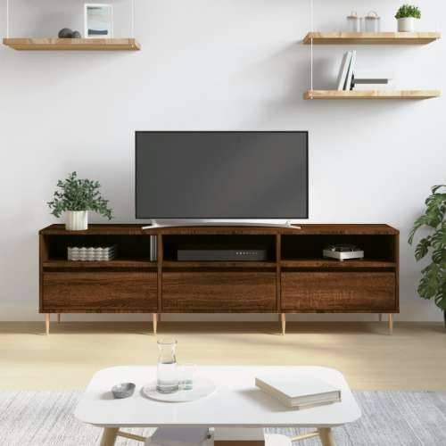 TV ormarić smeđa boja hrasta 150x30x44,5 cm konstruirano drvo - Smeđi hrast 1 Cijena