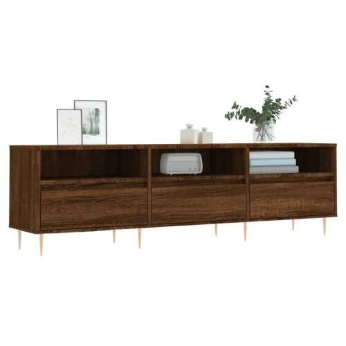TV ormarić smeđa boja hrasta 150x30x44,5 cm konstruirano drvo - Smeđi hrast 1 Cijena