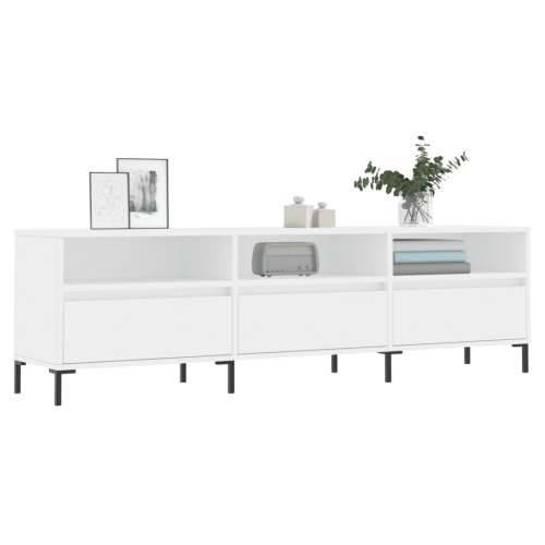 TV ormarić bijeli 150x30x44,5 cm od konstruiranog drva - Bijela 1 Cijena