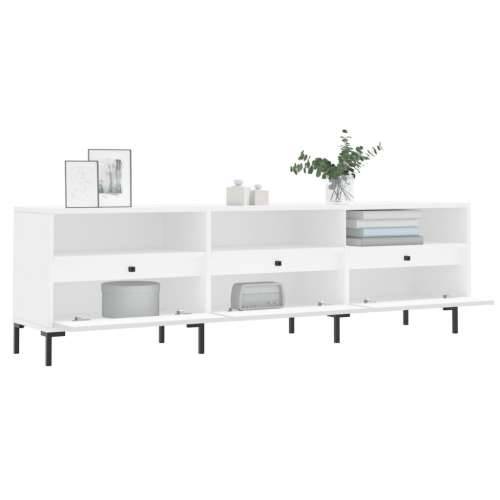 TV ormarić bijeli 150x30x44,5 cm od konstruiranog drva - Bijela 1 Cijena