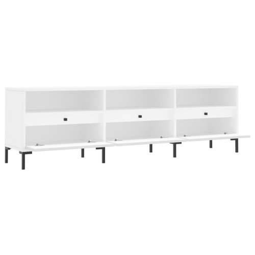 TV ormarić bijeli 150x30x44,5 cm od konstruiranog drva - Bijela 1 Cijena