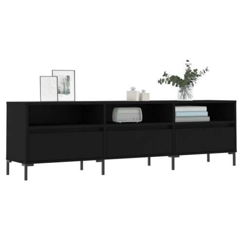 TV ormarić crni 150x30x44,5 cm od konstruiranog drva - Crna 1 Cijena