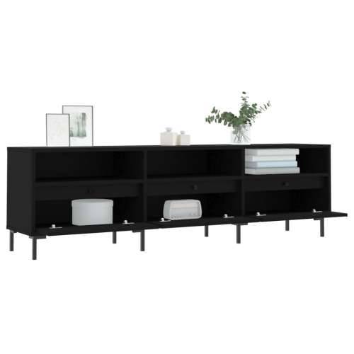 TV ormarić crni 150x30x44,5 cm od konstruiranog drva - Crna 1 Cijena