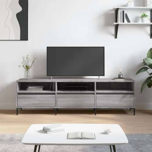 TV ormarić boja hrasta sonome 150x30x44,5 cm konstruirano drvo - Sivi hrast sonoma 1 Cijena