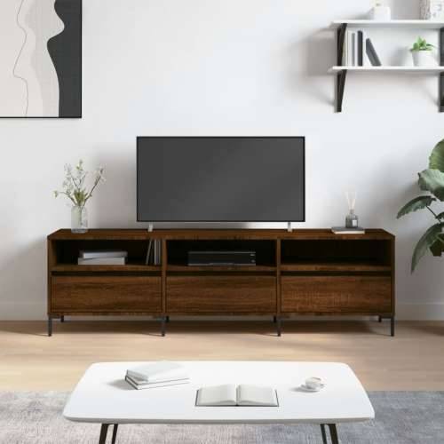 TV ormarić smeđa boja hrasta 150x30x44,5 cm konstruirano drvo - Smeđi hrast 1 Cijena