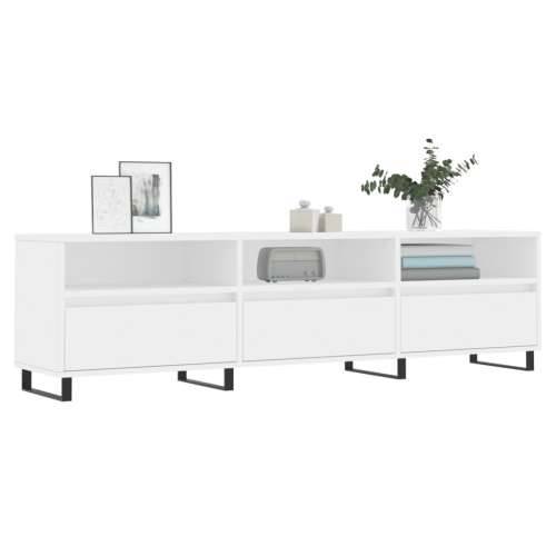 TV ormarić bijeli 150x30x44,5 cm od konstruiranog drva - Bijela 1 Cijena