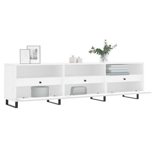 TV ormarić bijeli 150x30x44,5 cm od konstruiranog drva - Bijela 1 Cijena