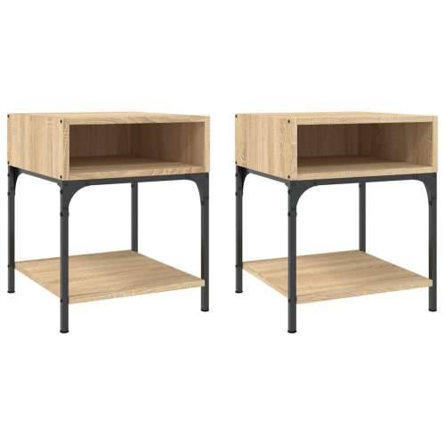 Noćni ormarići 2 kom boja hrasta 40x41x50 cm konstruirano drvo - sonoma hrast 2 Cijena