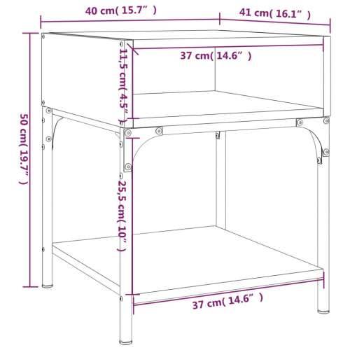 Noćni ormarići 2 kom boja hrasta 40x41x50 cm konstruirano drvo - Sivi hrast sonoma 2 Cijena