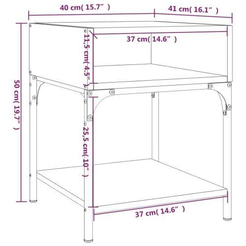 Noćni ormarići 2 kom boja hrasta 40x41x50 cm konstruirano drvo - Smeđi hrast 2 Cijena