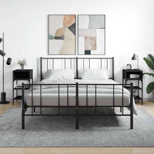 Noćni ormarići 2 kom crni 35x34,5x70 cm od konstruiranog drva - Crna 2 Cijena