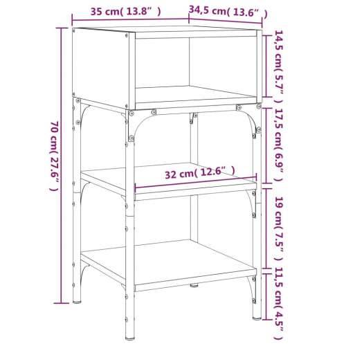Noćni ormarići 2 kom boja hrasta 35x34,5x70cm konstruirano drvo - sonoma hrast 2 Cijena