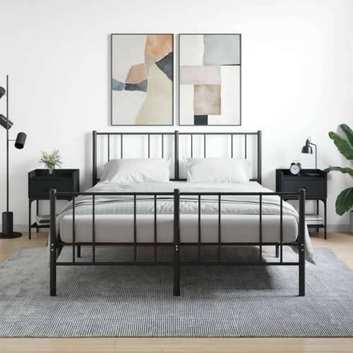 Noćni ormarići 2 kom crni 40,5x31x60 cm od konstruiranog drva - Crna 2 Cijena