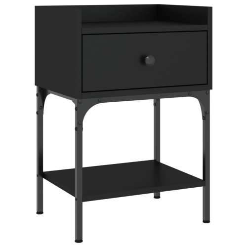 Noćni ormarići 2 kom crni 40,5x31x60 cm od konstruiranog drva - Crna 2 Cijena