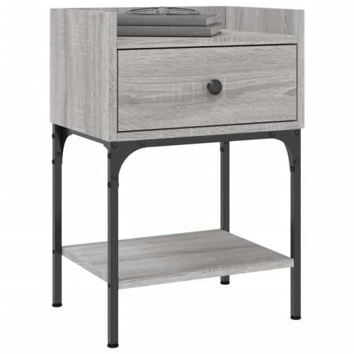 Noćni ormarići 2 kom boja hrasta 40,5x31x60cm konstruirano drvo - Sivi hrast sonoma 2 Cijena