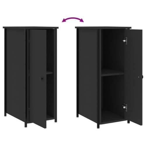 Noćni ormarići 2 kom crni 32 x 42 x 80 cm od konstruiranog drva - Crna 2 Cijena