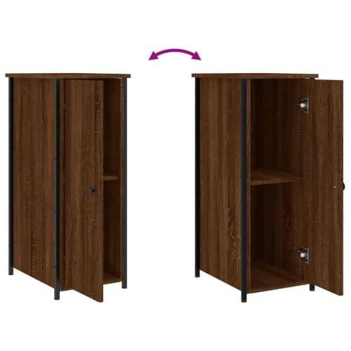 Noćni ormarići 2 kom boja hrasta 32x42x80 cm konstruirano drvo - Smeđi hrast 2 Cijena