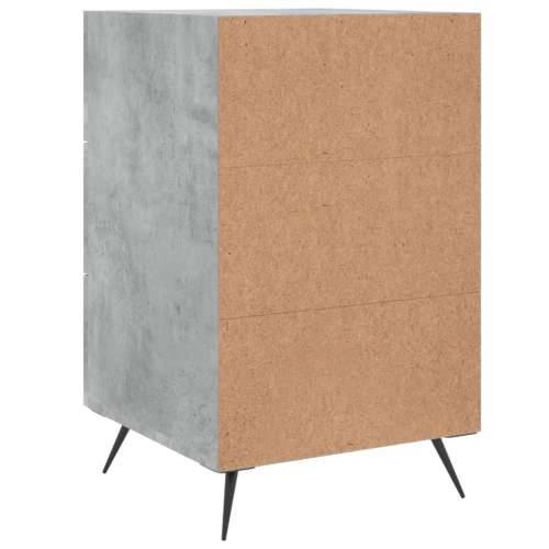 Noćni ormarić boja betona 40 x 40 x 66 cm od konstruiranog drva - Beton siva 1 Cijena