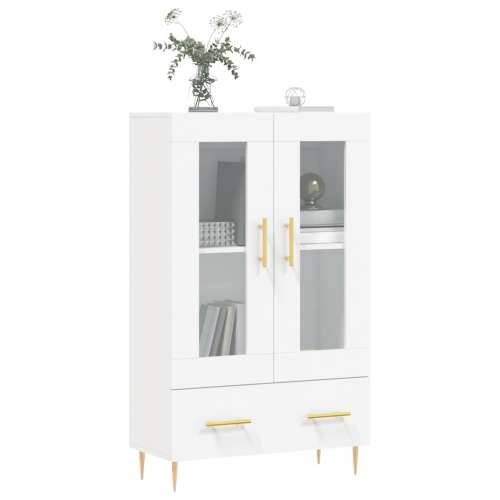 Visoka komoda bijela 69,5 x 31 x 115 cm od konstruiranog drva - Bijela 1 Cijena