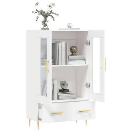 Visoka komoda bijela 69,5 x 31 x 115 cm od konstruiranog drva - Bijela 1 Cijena
