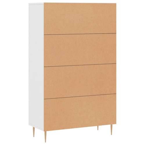 Visoka komoda bijela 69,5 x 31 x 115 cm od konstruiranog drva - Bijela 1 Cijena