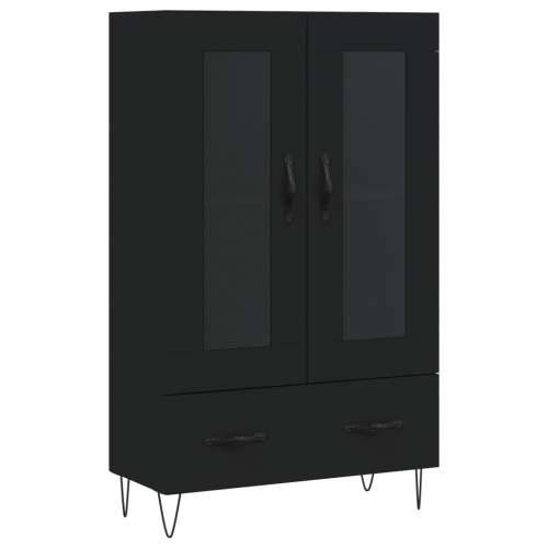 Visoka komoda crna 69,5 x 31 x 115 cm od konstruiranog drva - Crna 1 Cijena