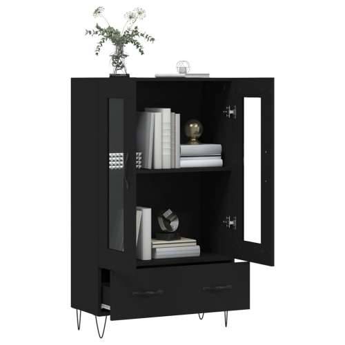 Visoka komoda crna 69,5 x 31 x 115 cm od konstruiranog drva - Crna 1 Cijena