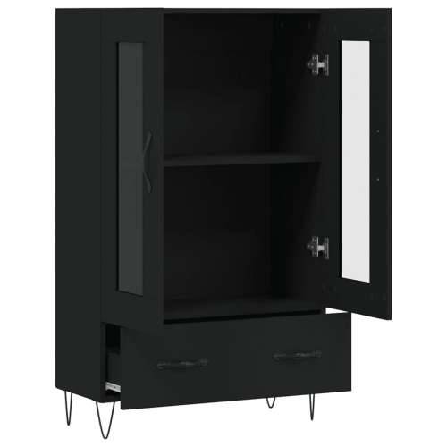 Visoka komoda crna 69,5 x 31 x 115 cm od konstruiranog drva - Crna 1 Cijena