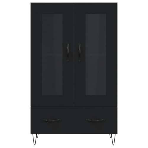 Visoka komoda crna 69,5 x 31 x 115 cm od konstruiranog drva - Crna 1 Cijena