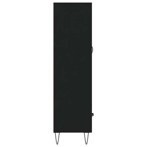 Visoka komoda crna 69,5 x 31 x 115 cm od konstruiranog drva - Crna 1 Cijena