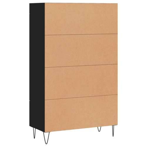 Visoka komoda crna 69,5 x 31 x 115 cm od konstruiranog drva - Crna 1 Cijena