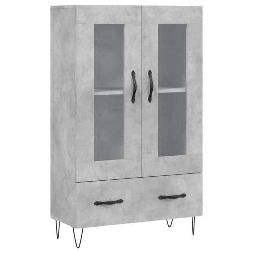 Visoka komoda boja betona 69,5 x 31 x 115 cm konstruirano drvo - Beton siva 1 Cijena