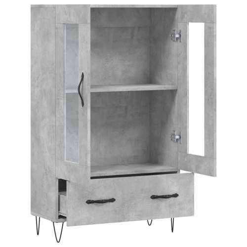 Visoka komoda boja betona 69,5 x 31 x 115 cm konstruirano drvo - Beton siva 1 Cijena